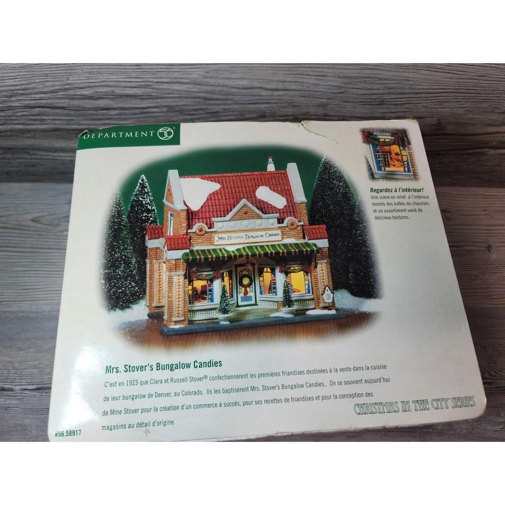 Department 56 Mrs. Stover's Bungalow Candies #58917 Christmas City Series
